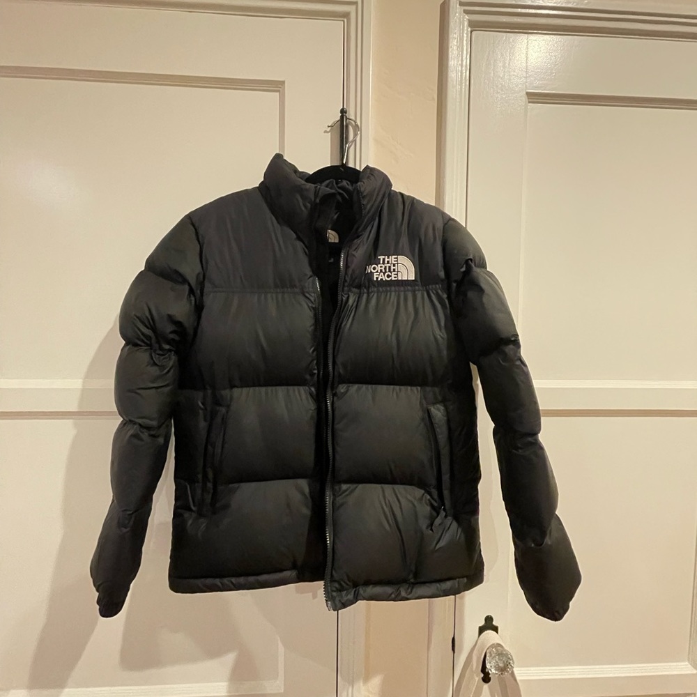 XL youth black northface Nuptse jacket
